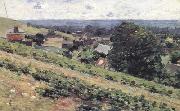 Theodore Robinson From the Hill,Giverny (nn02) china oil painting reproduction